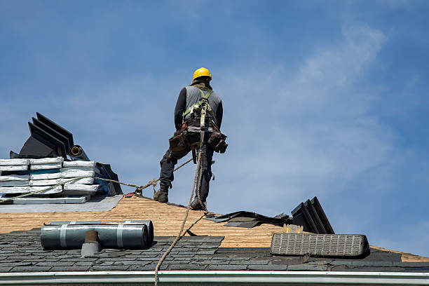 Professional Gutter Installation technician working in New Berlinville, PA